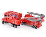 Set of 4 1:64 Fire Engine Alloy Toy Car Model
