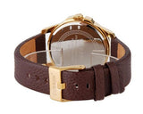 CURREN Fashion Analog Date Brown PU Leather Men Wrist Watch