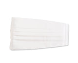 Men Handcrafted Wedding Tuxedo Satin Cummerbund - White